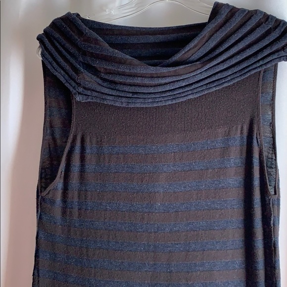 Allsaints Spitalfields tunic top with cowl - Picture 4 of 5